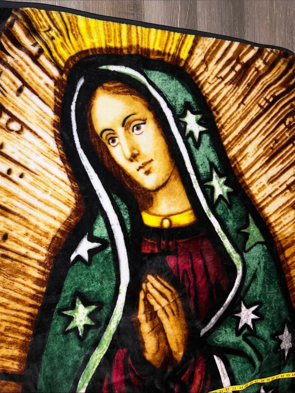 Religious Throw Thick Blanket -  Virgin Mary Design